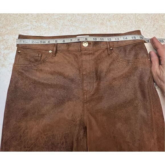 Chicos Faux SuedePull on Pants Sz ( 10) camel - Picture 5 of 10